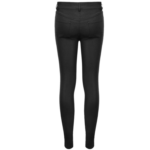 vente à bas prix DEVIL FASHION Pantalon Skinny ‘Robot Armor’ Noir Pour Hommes 13