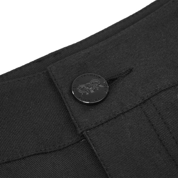 vente à bas prix DEVIL FASHION Pantalon Skinny ‘Robot Armor’ Noir Pour Hommes 15