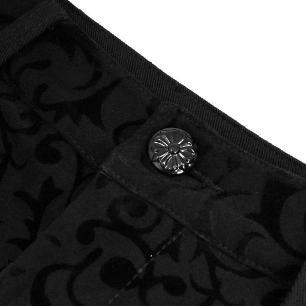 boutique en ligne france DEVIL FASHION Pantalon ‘Slim Lace’ Noir 14