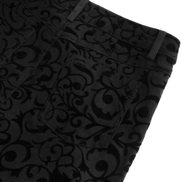 boutique en ligne france DEVIL FASHION Pantalon ‘Slim Lace’ Noir 15