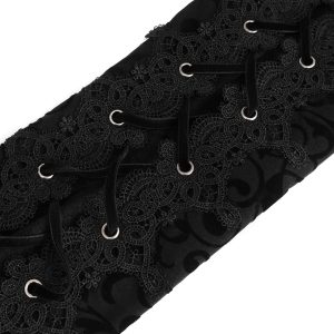boutique en ligne france DEVIL FASHION Pantalon ‘Slim Lace’ Noir 47