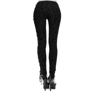 boutique en ligne france DEVIL FASHION Pantalon ‘Slim Lace’ Noir 29