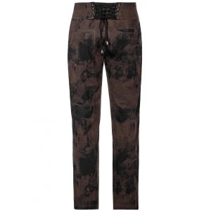 haute qualité PUNK RAVE Pantalon Steampunk ‘Coyote’ Marron 23