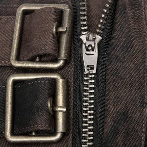 haute qualité PUNK RAVE Pantalon Steampunk ‘Coyote’ Marron 29