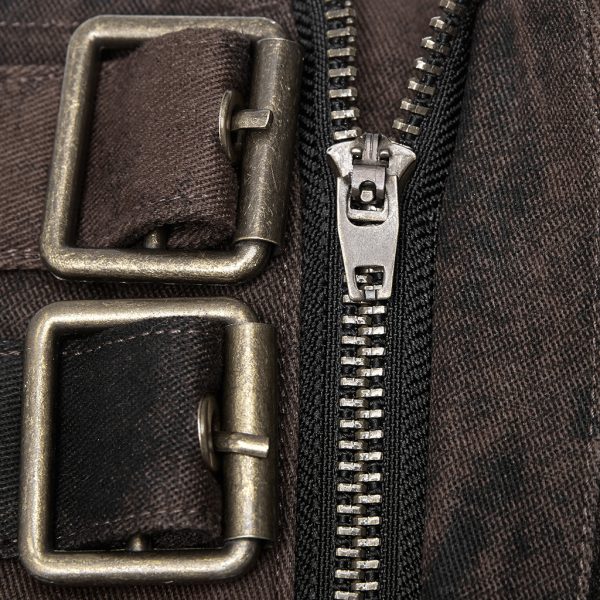 haute qualité PUNK RAVE Pantalon Steampunk ‘Coyote’ Marron 10