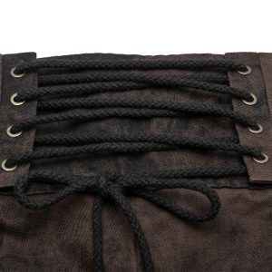 haute qualité PUNK RAVE Pantalon Steampunk ‘Coyote’ Marron 31