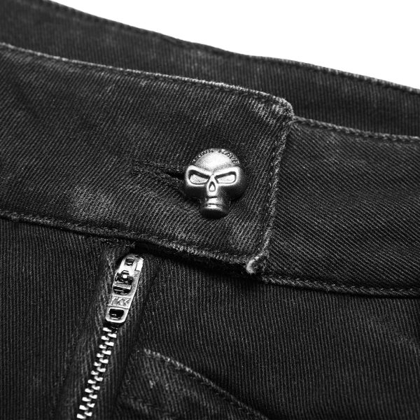 Authentic Original licence PUNK RAVE Pantalon ‘The Dark Tower’ Noir 14