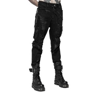 Authentic Original licence PUNK RAVE Pantalon ‘The Dark Tower’ Noir 36