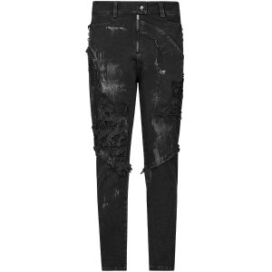 Authentic Original licence PUNK RAVE Pantalon ‘The Dark Tower’ Noir 40