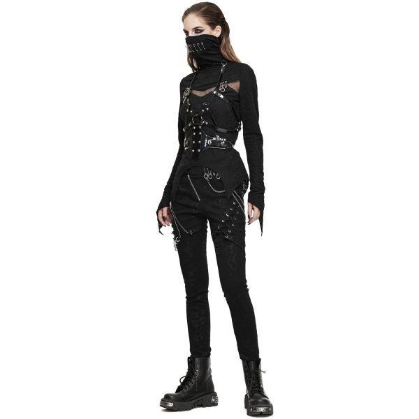 DEVIL FASHION Pantalon ‘Thorne’ Noir Pour Femmes styles dernier cri 3