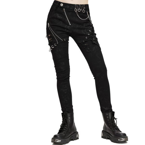 DEVIL FASHION Pantalon ‘Thorne’ Noir Pour Femmes styles dernier cri 5