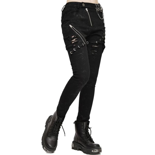 DEVIL FASHION Pantalon ‘Thorne’ Noir Pour Femmes styles dernier cri 8