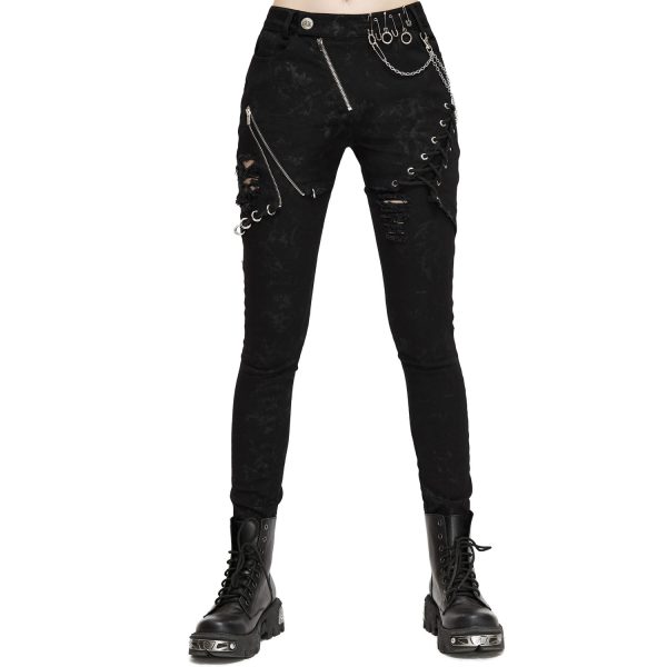 DEVIL FASHION Pantalon ‘Thorne’ Noir Pour Femmes styles dernier cri 1