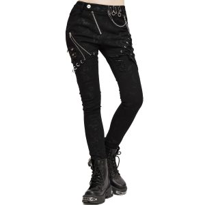 DEVIL FASHION Pantalon ‘Thorne’ Noir Pour Femmes styles dernier cri 35