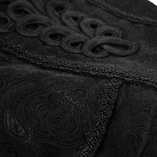 PUNK RAVE Pantalon ‘Torero’ En Brocart Noir vente pas cher 15