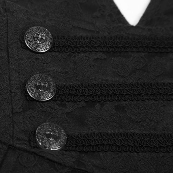 PUNK RAVE Pantalon ‘Vampyr’ En Brocart Noir Réductions 13