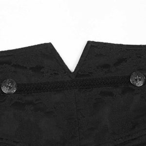 PUNK RAVE Pantalon ‘Vampyr’ En Brocart Noir Réductions 58