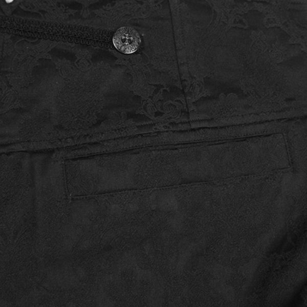 PUNK RAVE Pantalon ‘Vampyr’ En Brocart Noir Réductions 21