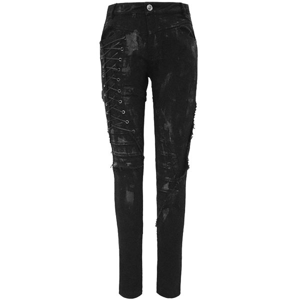 offre spéciale DEVIL FASHION Pantalon ‘Wasteland’ Noir Pour Femmes 12
