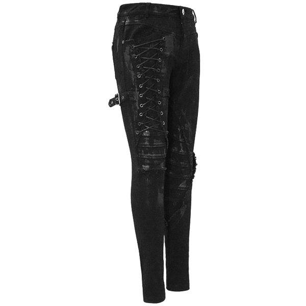 offre spéciale DEVIL FASHION Pantalon ‘Wasteland’ Noir Pour Femmes 14