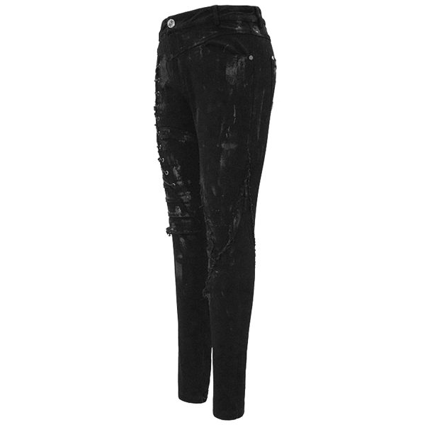 offre spéciale DEVIL FASHION Pantalon ‘Wasteland’ Noir Pour Femmes 15