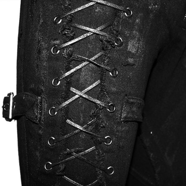 offre spéciale DEVIL FASHION Pantalon ‘Wasteland’ Noir Pour Femmes 17