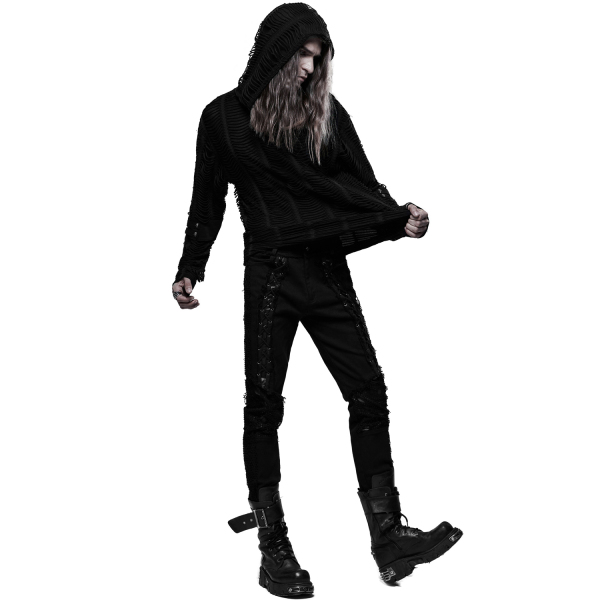 Nouveau PUNK RAVE Pantalon ‘Wolfram’ Noir 5