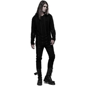Nouveau PUNK RAVE Pantalon ‘Wolfram’ Noir 33