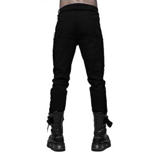 Nouveau PUNK RAVE Pantalon ‘Wolfram’ Noir 41