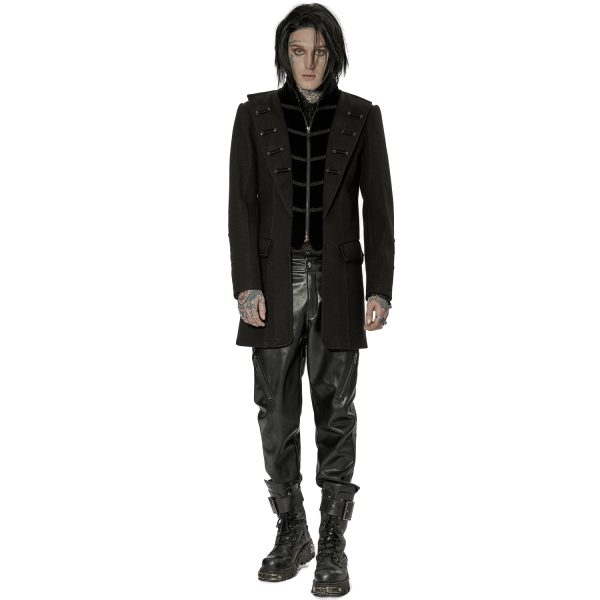 boutiqued pas cher PUNK RAVE Pantalon ‘Xanthus’ En Simili Cuir Noir 16