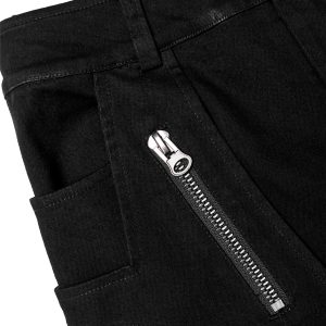 De super promotions disponibles PUNK RAVE Pantalon ‘Ywain’ En Denim Noir 41