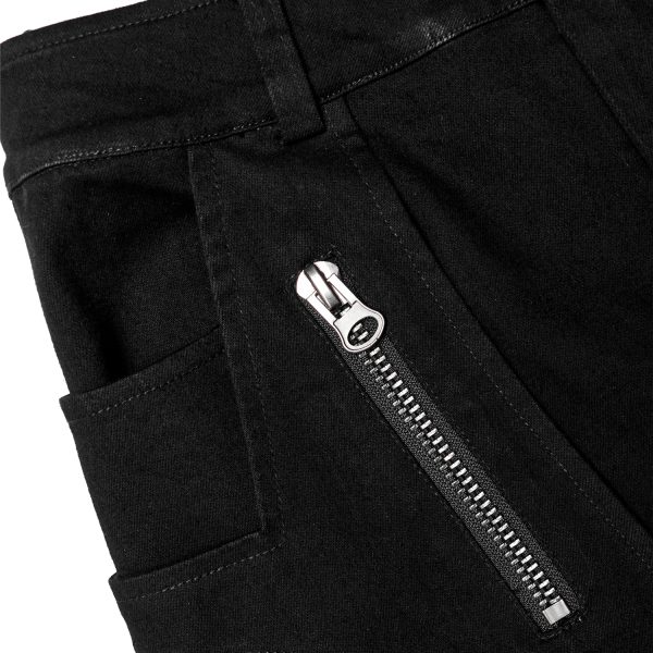 De super promotions disponibles PUNK RAVE Pantalon ‘Ywain’ En Denim Noir 14