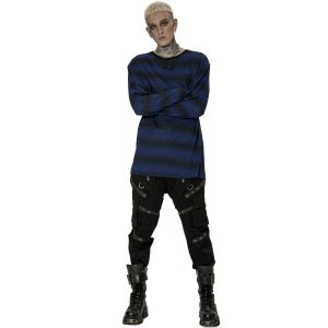 De super promotions disponibles PUNK RAVE Pantalon ‘Ywain’ En Denim Noir 25