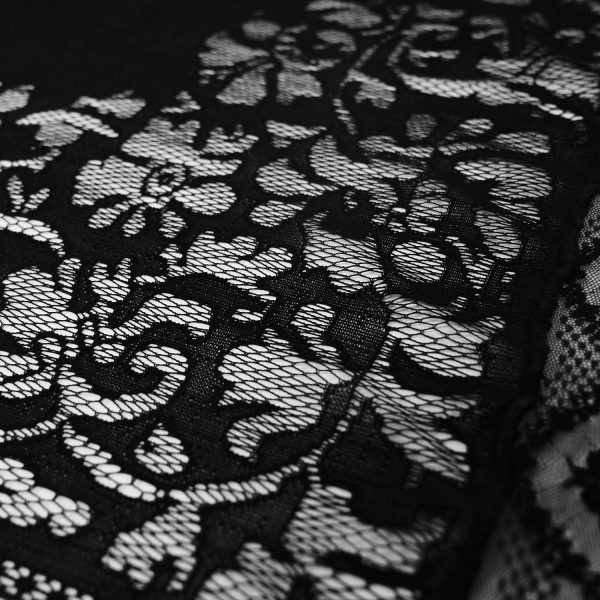 PUNK RAVE Paréo ‘Goth Bat’ En Dentelle Noire grande surprise 9