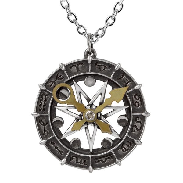 ALCHEMY GOTHIC Pendentif ‘Astro-Lunial Compass’ comparez les prix 1