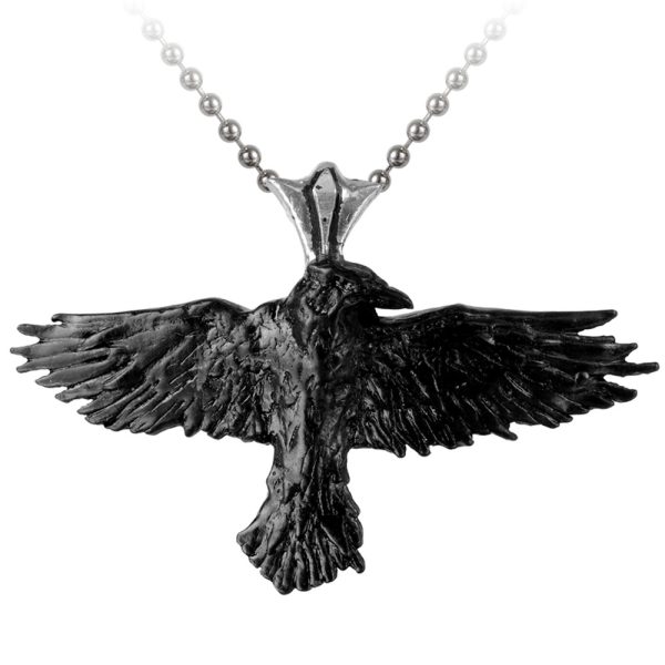 Prestation Et Rapide Alchemy Metal-Wear Pendentif ‘Black Raven’ 1