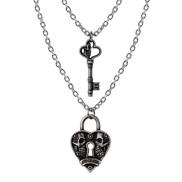ALCHEMY GOTHIC Pendentif ‘Key To Eternity’ boutique pas cher 1
