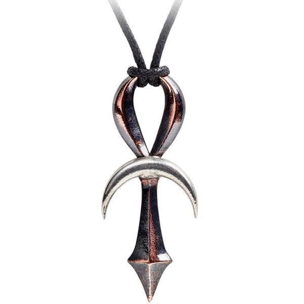 Réductions ALCHEMY GOTHIC Pendentif ‘Lunaris Ankh’ 1