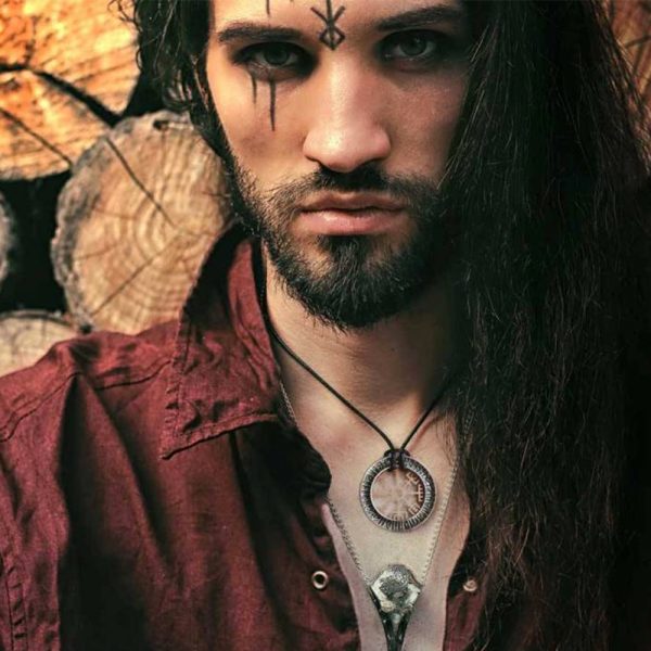 Alchemy Metal-Wear Pendentif ‘Niu Heimar Vegvisir’ Nouveau 3