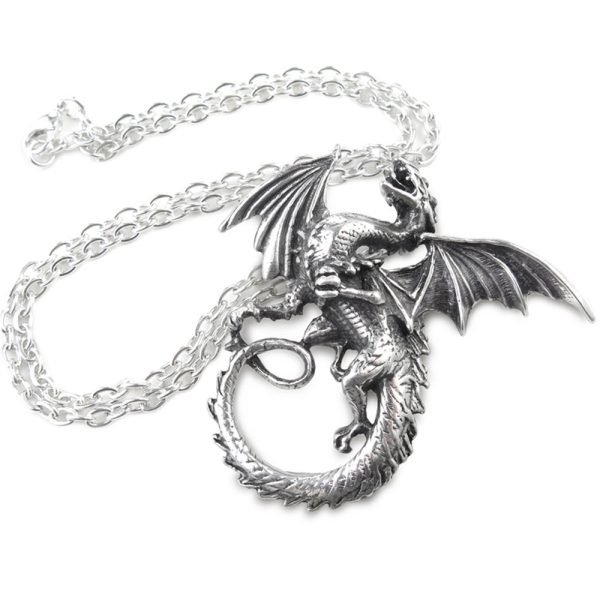 vente pas cher en ligne ALCHEMY GOTHIC Pendentif ‘The Whitby Wyrm’ 3