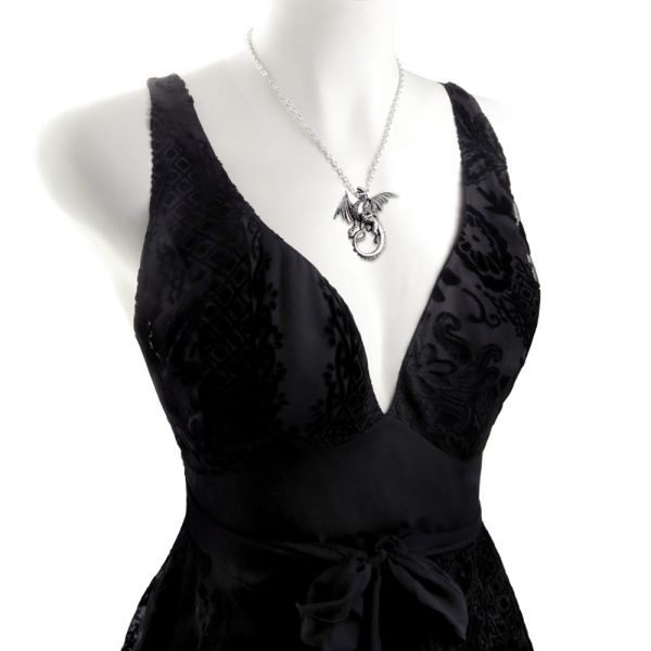 vente pas cher en ligne ALCHEMY GOTHIC Pendentif ‘The Whitby Wyrm’ 4