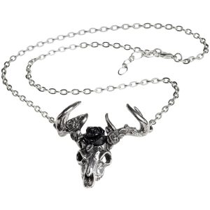 Réductions ALCHEMY GOTHIC Pendentif ‘White Hart, Black Rose’ 8