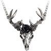 Réductions ALCHEMY GOTHIC Pendentif ‘White Hart, Black Rose’ 8