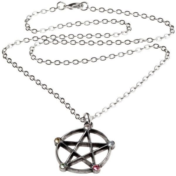 ALCHEMY GOTHIC Pendentif ‘Wiccan Elemental Pentacle’ ﻿soldes 3