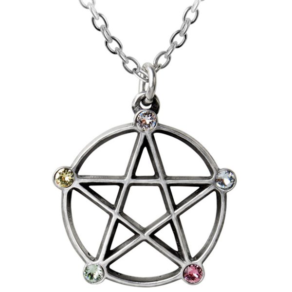 ALCHEMY GOTHIC Pendentif ‘Wiccan Elemental Pentacle’ ﻿soldes 1
