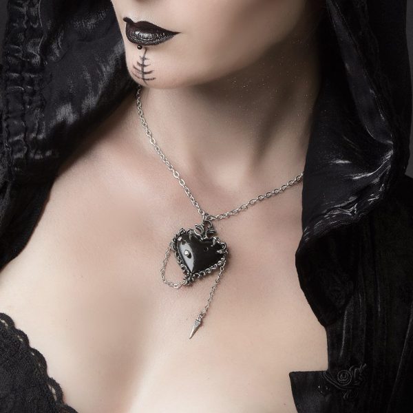 ALCHEMY GOTHIC Pendentif ‘Witch Heart’ outlet 6