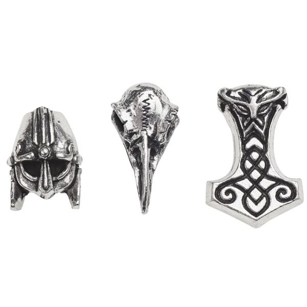 site en ligne ALCHEMY GOTHIC Perles De Cheveux ‘Norsebraid’ 1