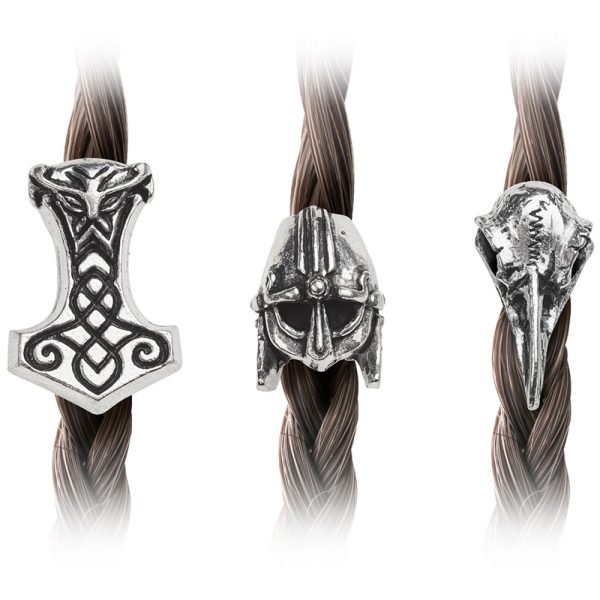 site en ligne ALCHEMY GOTHIC Perles De Cheveux ‘Norsebraid’ 3