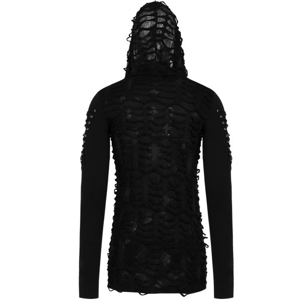 officiel PUNK RAVE Polo à Capuche Et Manches Longues ‘Destruction Unit’… 12