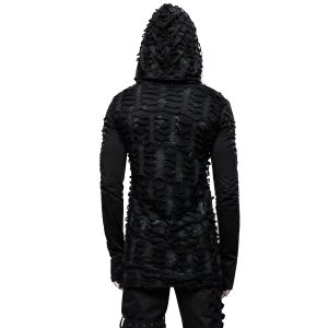 officiel PUNK RAVE Polo à Capuche Et Manches Longues ‘Destruction Unit’… 22